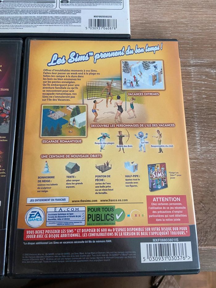 Lot de jeux sims pc vintage - photo numéro 5