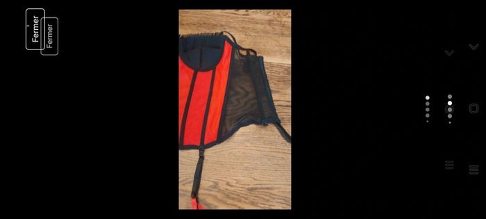 Corset guêpière rouge/noir La Senza fr 90C - photo numéro 18