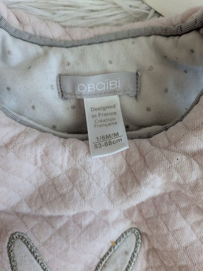Gigoteuse Obaïbi rose poudré matelassée, douce et confortable 🤍 - photo numéro 3