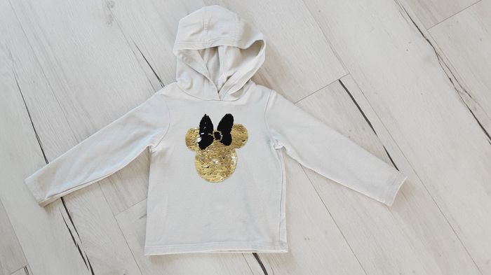 Vêtement fille pull à capuche Minnie à sequins Disney Orchestra 3 ans