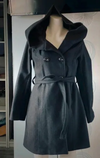 Manteau mi long grande capuche New Collection taille L