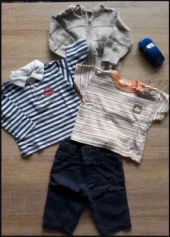 ensemble tee-shirt gilet pantalon 3 mois 1-3 mois / 56 cm Très bon état Grain de Blé