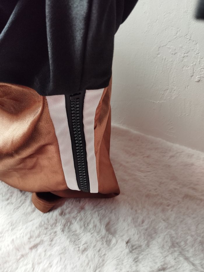 Blouse manches longues cuivrée noir et blanches - photo numéro 6