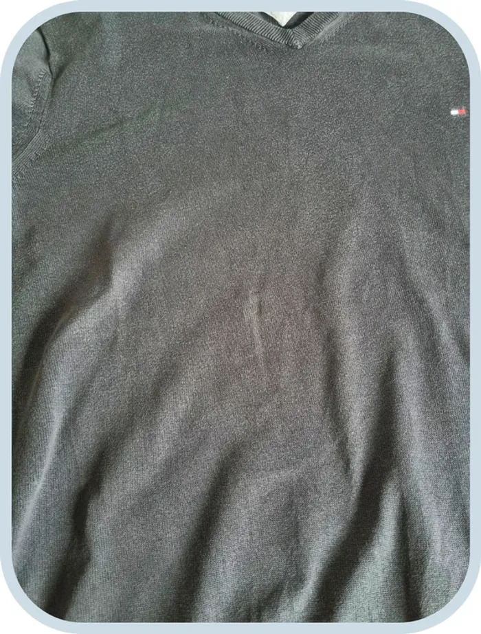 Pull col V Tommy Hilfiger Homme Taille L - photo numéro 4