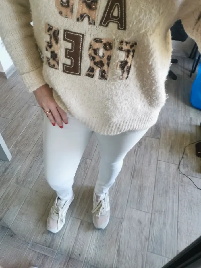 Jean blanc Zara