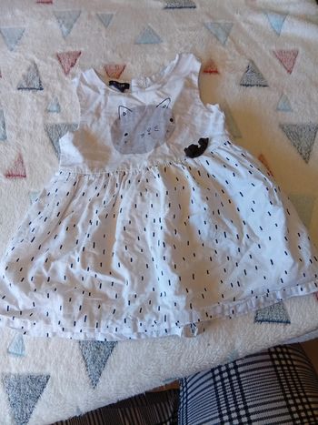 Robe blanche chat 🐱