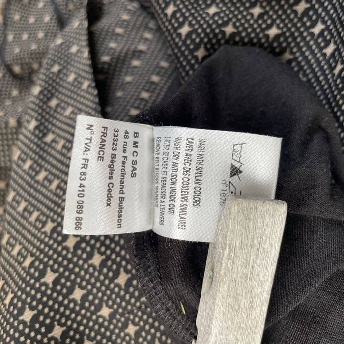 Jupe noire à volants DDP Taille L imprimé graphique doublée made in France V057 - photo numéro 10