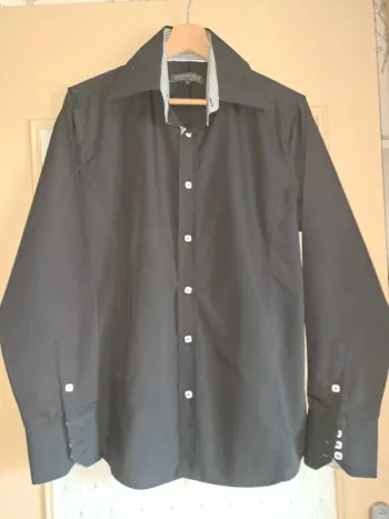 Chemise neuve homme noire Terance Kole L