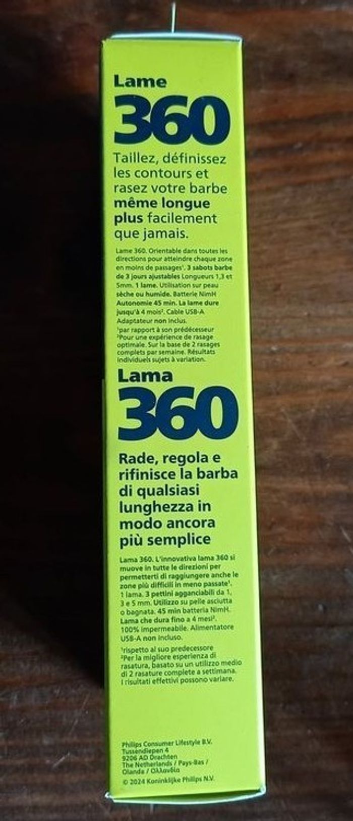 Philips OneBlade 360 – Tondeuse barbe & visage – 1 lame + 3 sabots – Neuf - photo numéro 5