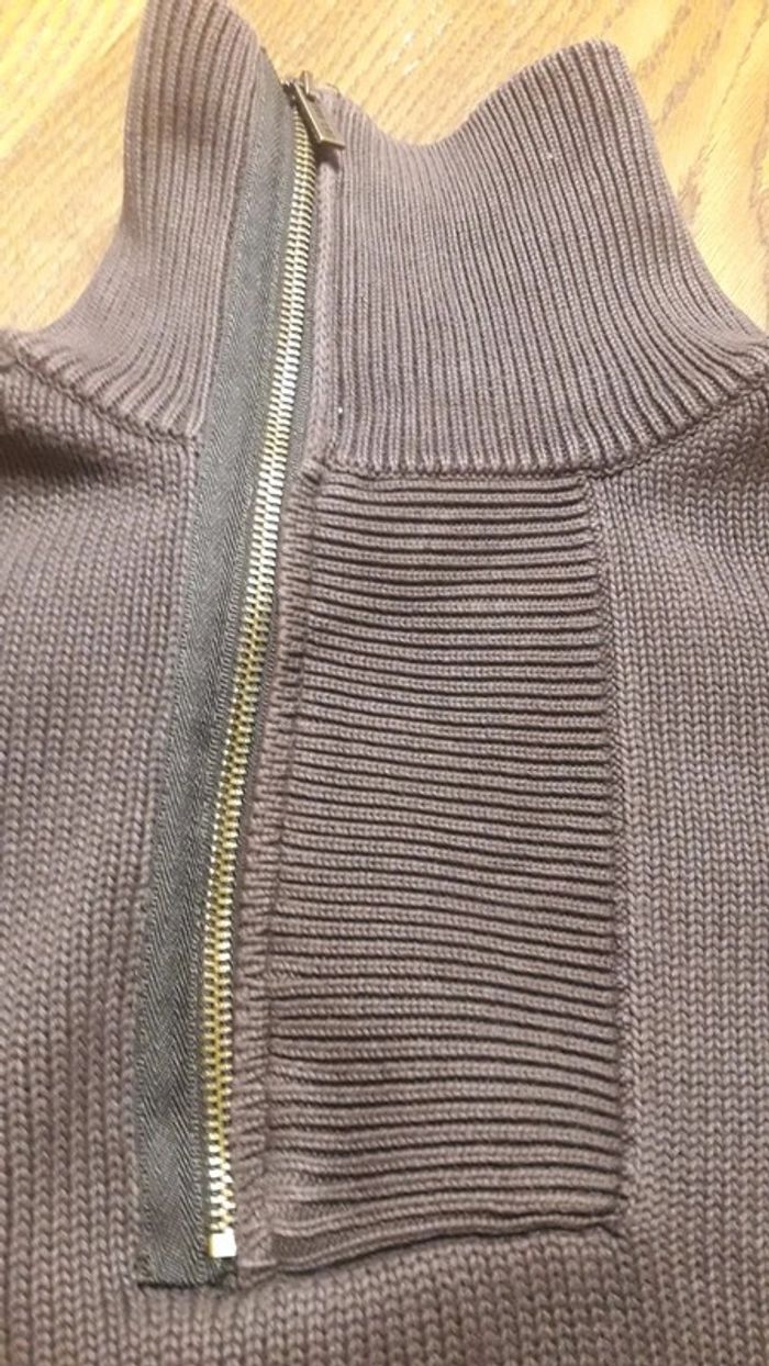 🍀Pull col haut zippé Zara Man Basic taille L🍀 - photo numéro 3