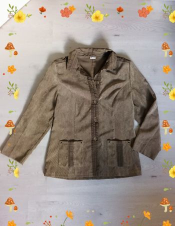 Veste légère en velours Damart Taille 42 en Tbe