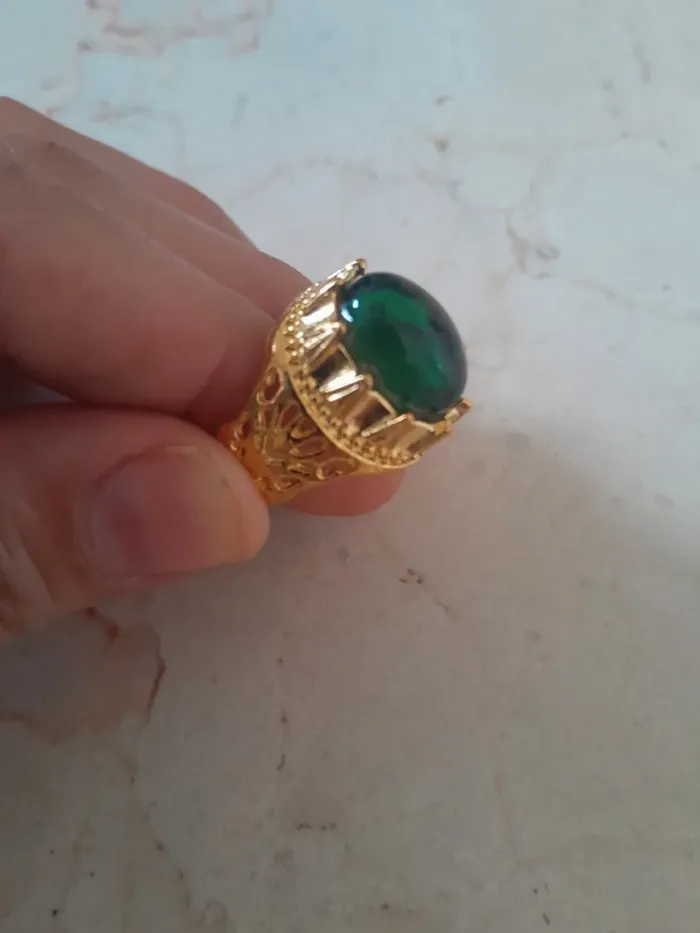 Chevalier doré 💫Doré vert💫 vintage - photo numéro 2