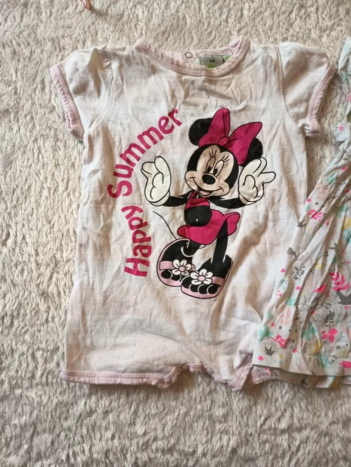 Lot de 2 robes légères et 1 combi short en 6M - photo numéro 6