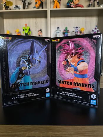 Figurines Dragon Ball Super – Duo Match Makers : Beerus VS Son Goku – Officielles Import Japon