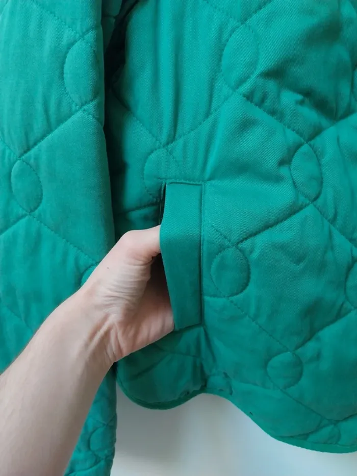 Veste matelassée verte Kiabi 36 - photo numéro 3