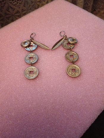 Boucles d'oreilles métal doré