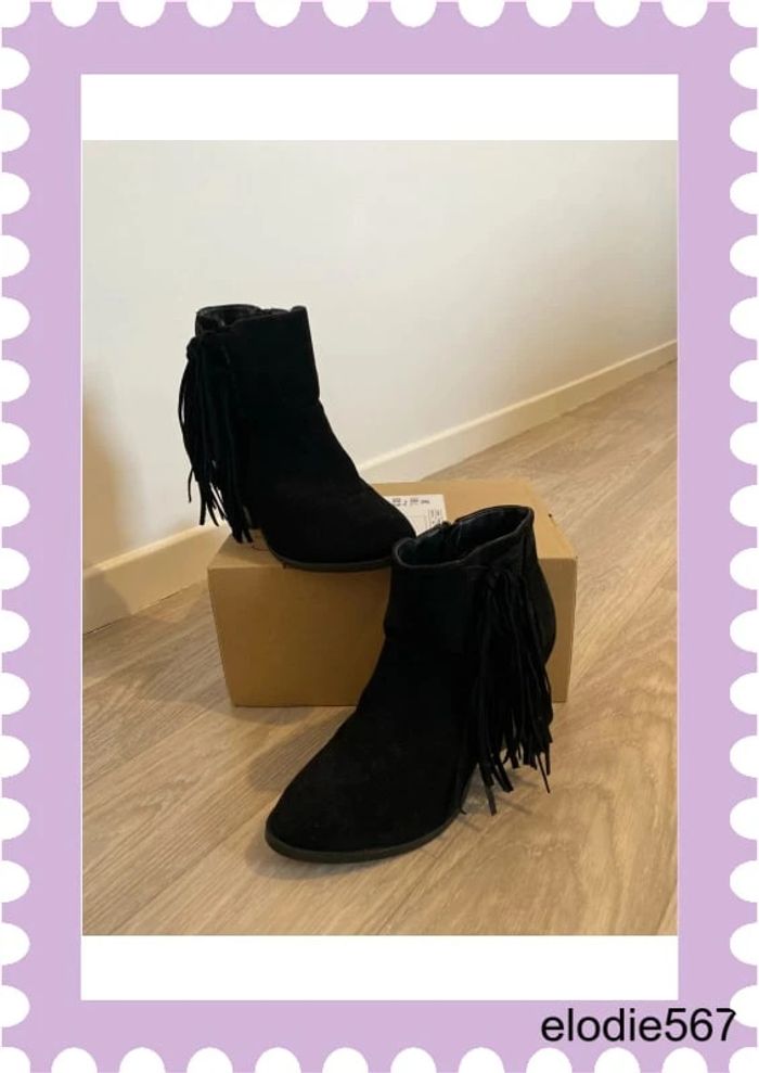 Boots à talons noir 40