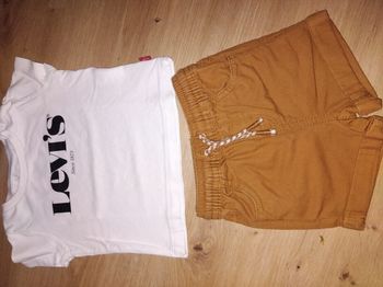 Ensemble short tee-shirt shirt