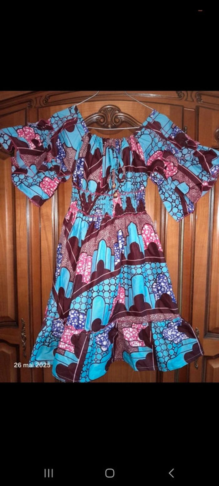 Robe wax afro africaine ethnique