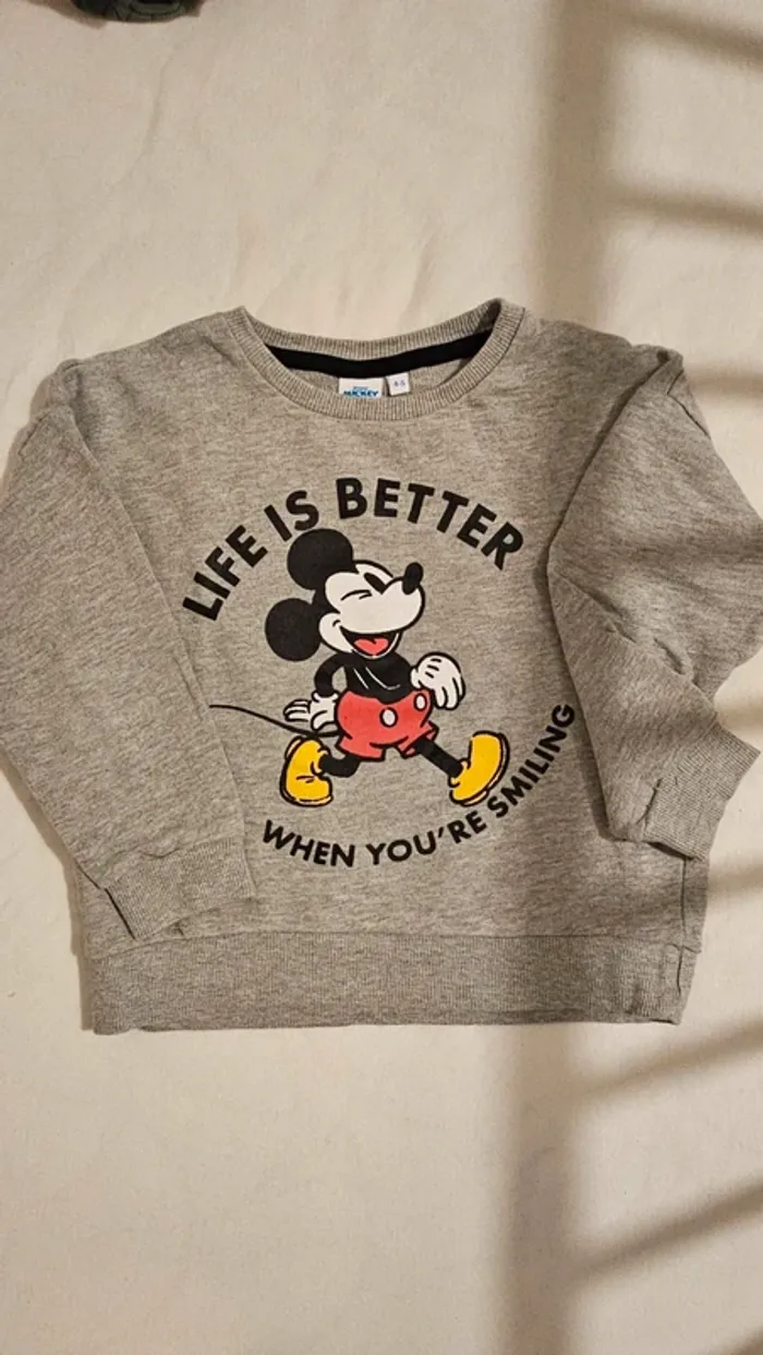 Sweat Mickey 4 ans
