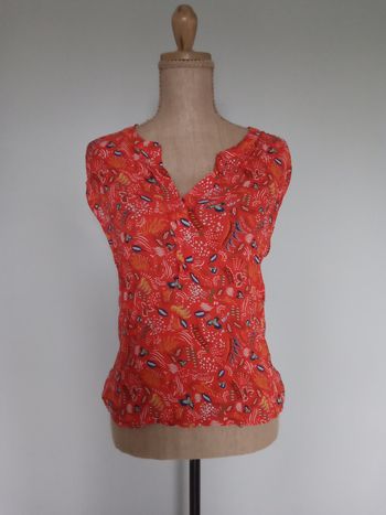 Débardeur orangé taille 38