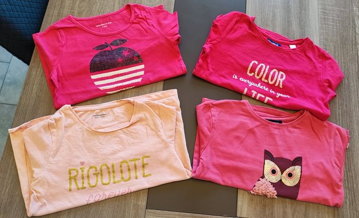 Lot de 4 Tshirt manche longue fille 5 ans 🦋