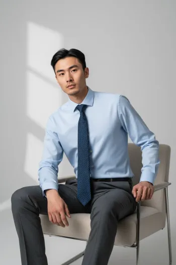 Cravate Bayard Bleu Marine / Blanc Homme Taille Unique Neuf 