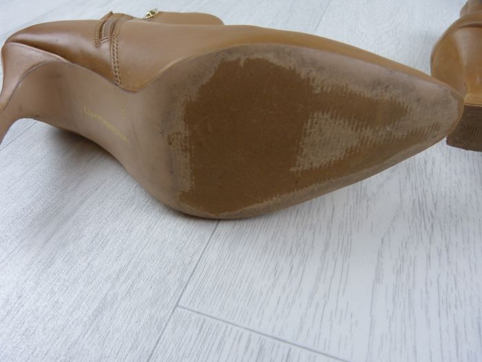 Confortable chaussures bottine talons / Copenhagen / fermeture zip / camel / Taille 40 - photo numéro 4