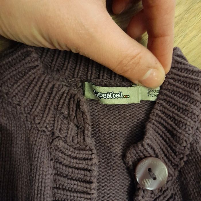 Gilet fille tape à l'œil 9 mois - photo numéro 3
