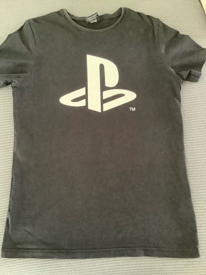 T-shirt noir logo blanc PlayStation - photo numéro 4