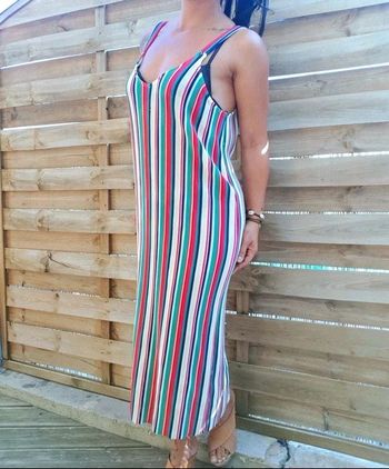 Robe légère rayée multicolore Pull&Bear Neuve jamais portée Un peu en transparence