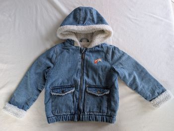 Veste en jean mouton - 5A - Vertbaudet