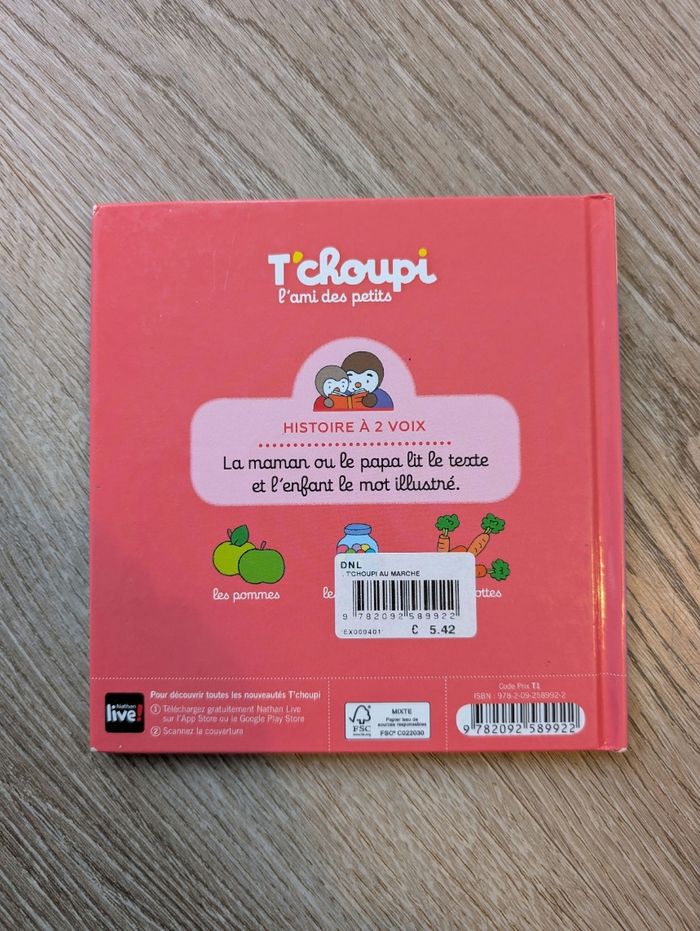 Livre T'choupi au marché très bon état - photo numéro 2