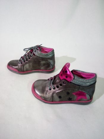 Chaussures babybotte aprincess argent metallise