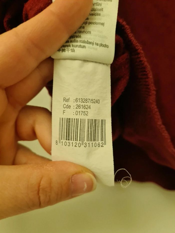 Pull fin taille M rouge - Marque Jules - photo numéro 5