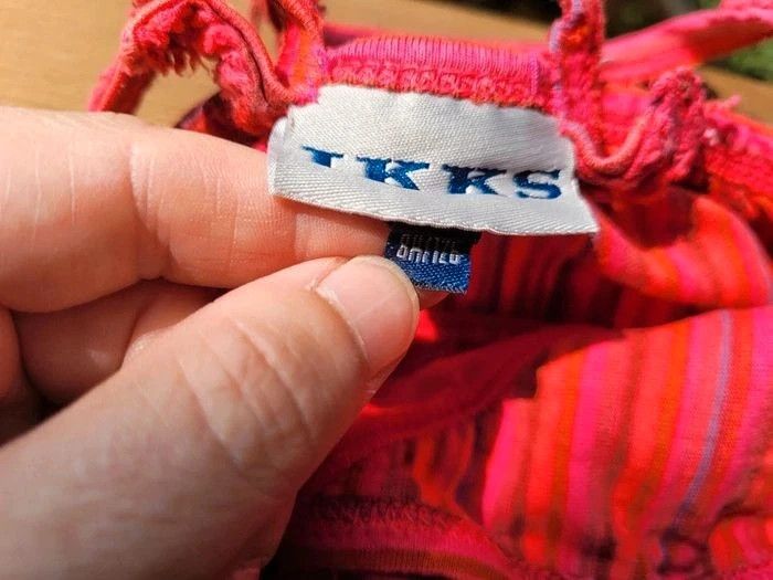 Superbe robe d'été coton IKKS rouge à motifs, 8 ans - photo numéro 9