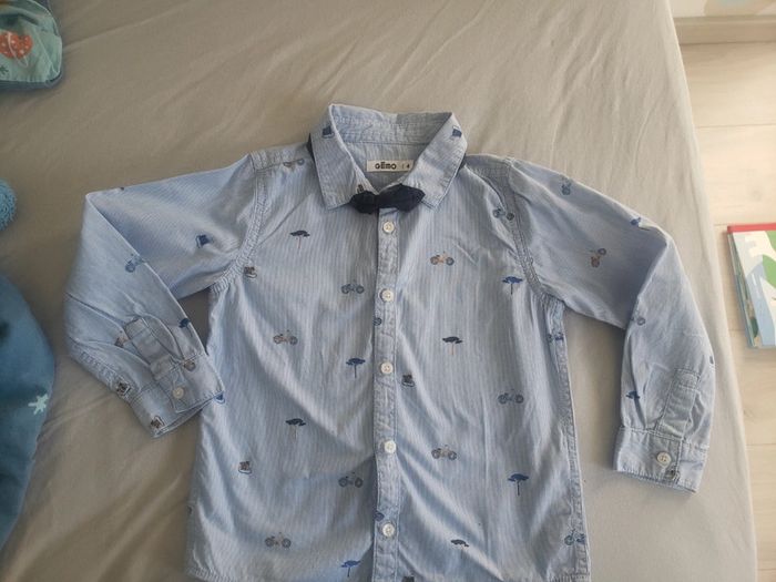 Chemise manches longues avec nœud papillon gemo 4 ans - photo numéro 2
