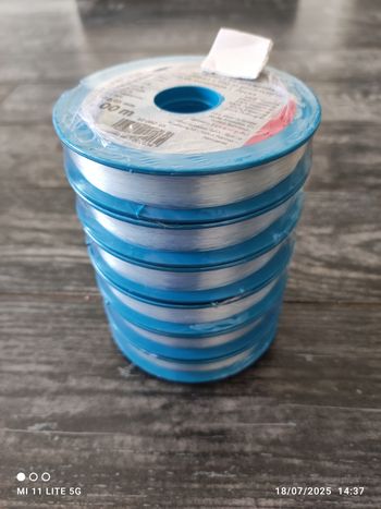 Lot bobines fil transparent DIY
