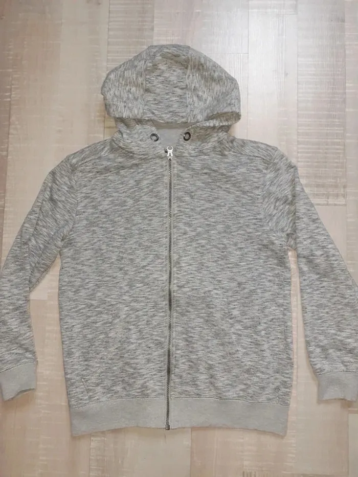 gilet veste chiné avec capuche