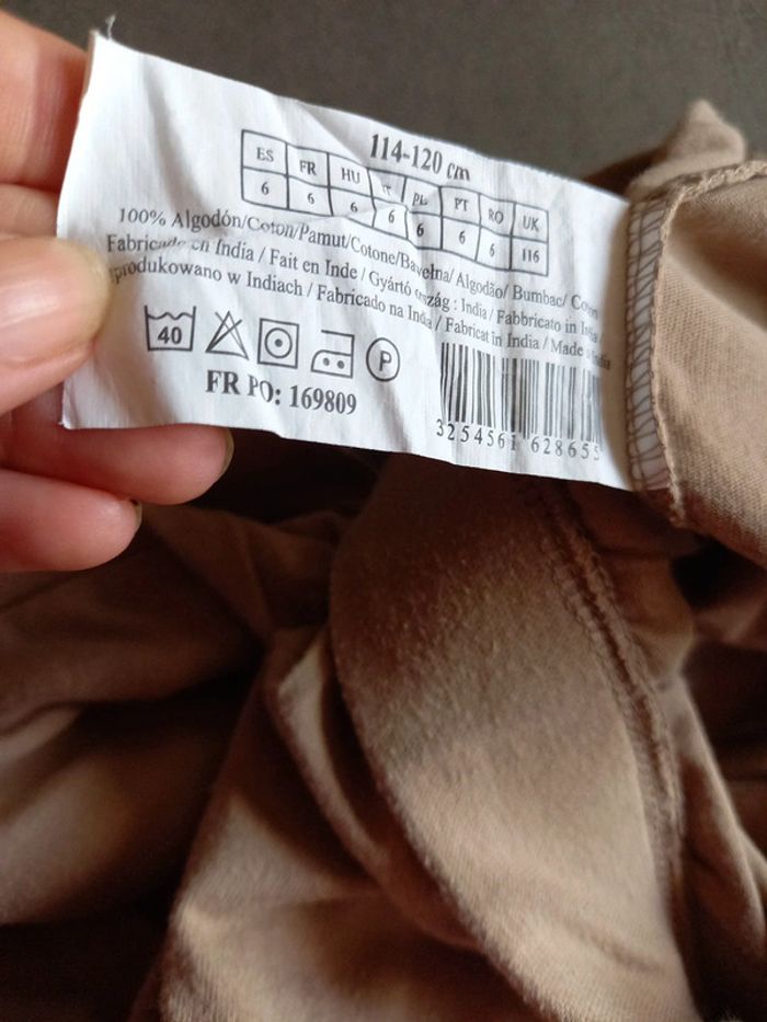 Sarouel 3/4 beige foncé fille 6 ans - photo numéro 8