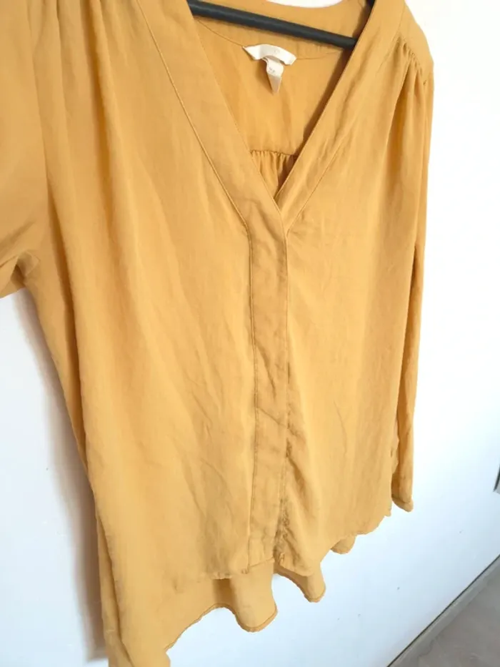 Blouse jaune H&M taille 36 - photo numéro 8