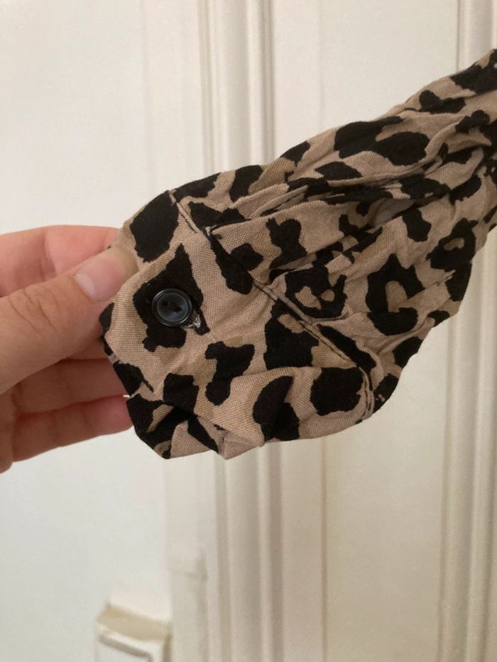 Robe chemise léopard Stradivarius – Taille S - photo numéro 3