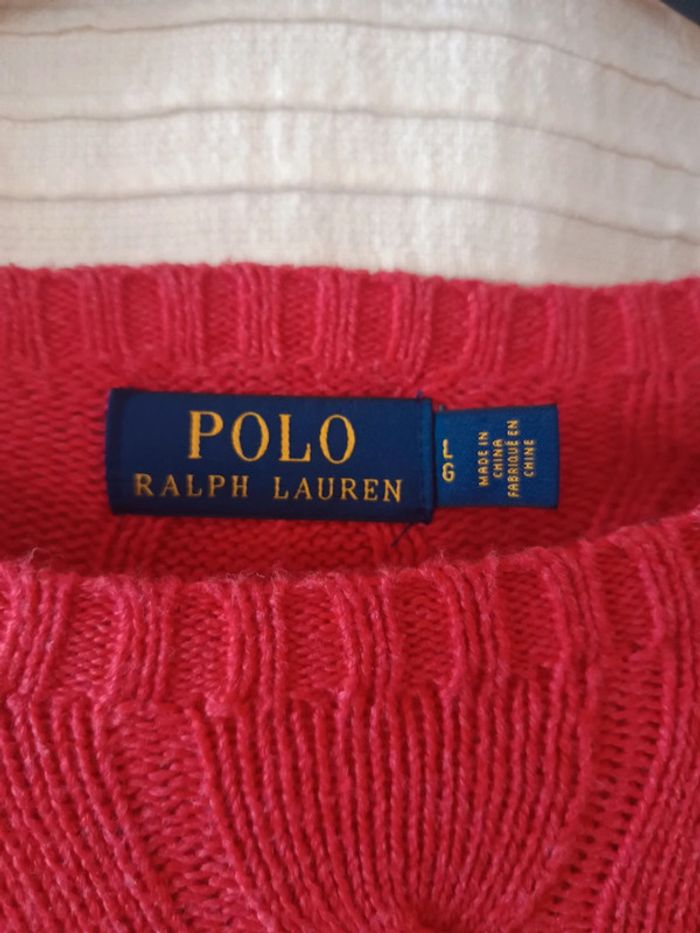 Pull Torsadé - Polo Ralph Lauren - Taille LG - photo numéro 4