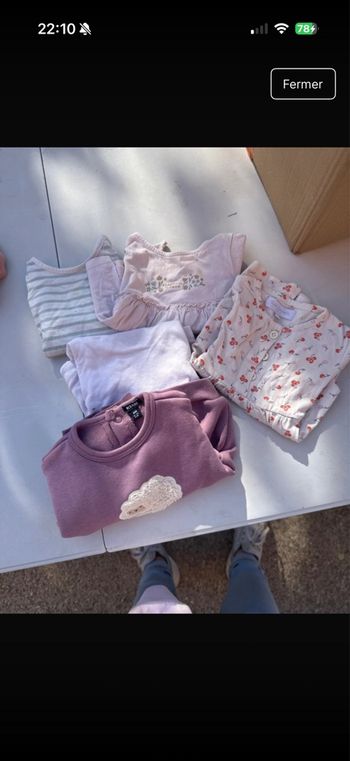 Lots vêtement bébé