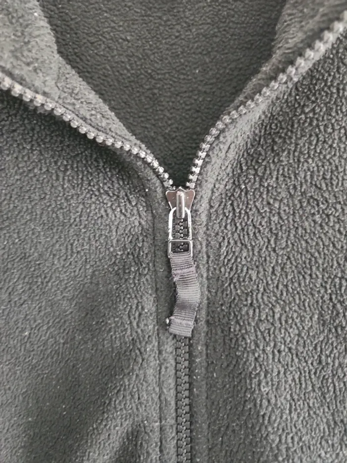Veste polaire zippée noir George XXL - photo numéro 7