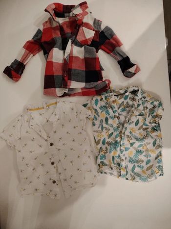 Lot chemises 12 mois