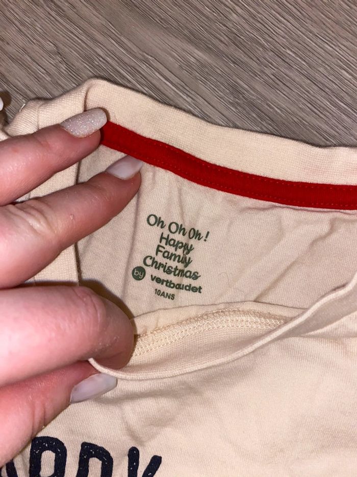 Pyjama de noël Vertbaudet taille 10 ans - photo numéro 2