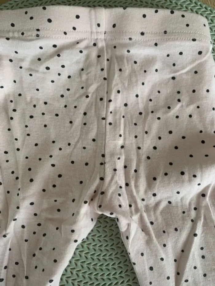 Legging rose pâle à pois noir - 12mois- kiabi - photo numéro 4