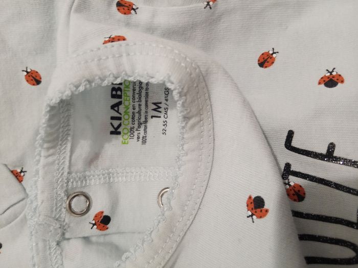 Pyjama "jolie chérie - coccinelle" _ 1 mois - photo numéro 3