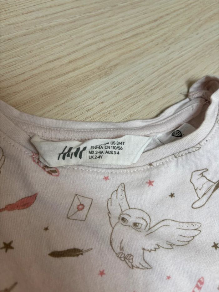 T-shirt Harry Potter Edwige H&M taille 110cm - photo numéro 3